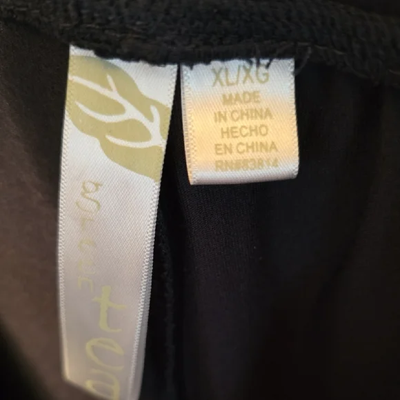 GreenTea Women's Dark Joggers with Sky Blue Drawstring - Picture 6 of 9